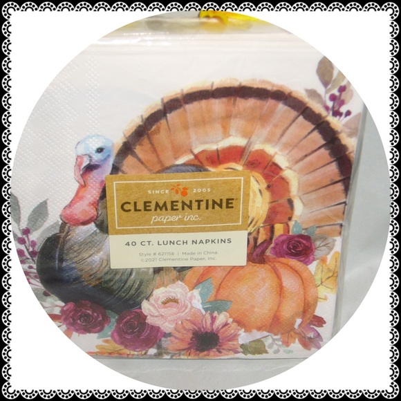 🍁🦃Thanksgiving Proud Turkey Luncheon Napkins 40 count - Picture 2 of 2